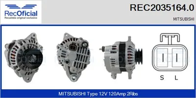 Alternador Mitsubishi PAJERO III Canvas Top · Mitsubishi PAJERO III