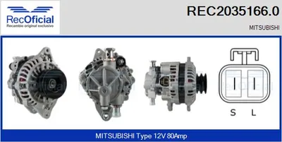 Alternador Mitsubishi PAJERO II · Mitsubishi L200 · Mitsubishi PAJERO II Canvas Top