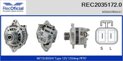 Alternador Nissan INTERSTAR Platform/Chassis
