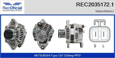Alternador Nissan INTERSTAR Platform/Chassis