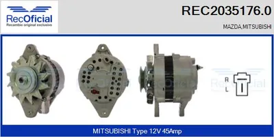 Alternador Mitsubishi L 300 / DELICA II Bus · Mitsubishi SAPPORO I · Mitsubishi GALANT III