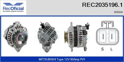Alternador Nissan ALMERA II Hatchback · Nissan X-TRAIL I · Nissan X-TRAIL II