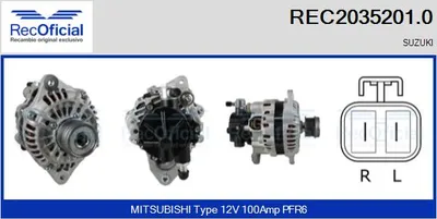 Alternador Suzuki JIMNY Closed Off-Road Vehicle