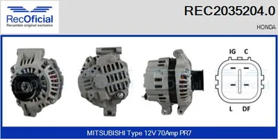 Alternador Honda STREAM · Honda CR-V II · Honda FR-V