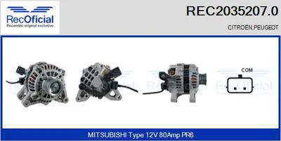 Alternador Citroën XSARA · Peugeot 206 Hatchback · Peugeot 206 CC