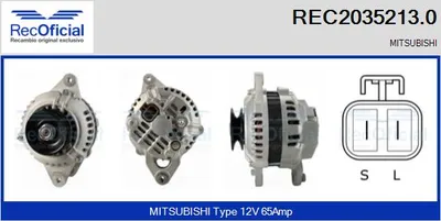 Alternador Mitsubishi L 300 / DELICA II Bus · Mitsubishi L 300 III Bus · Mitsubishi STARION