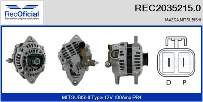 Alternador Mazda MPV II