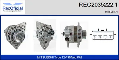 Alternador Mitsubishi L200 / TRITON