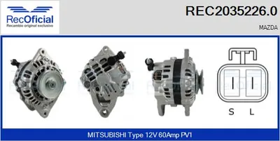 Alternador Mazda MX-5 I · Mazda 323 F IV · Mazda 323 C IV