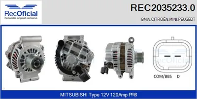 Alternador Peugeot 207 · Peugeot 207 CC · Peugeot 308 I