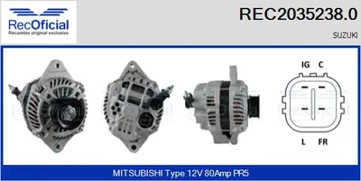 Alternador Suzuki SWIFT III · Suzuki GRAND VITARA II