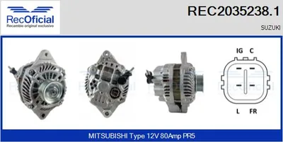 Alternador Suzuki SWIFT III · Suzuki GRAND VITARA II
