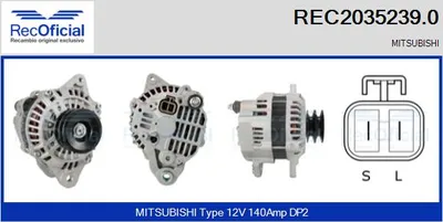 Alternador Mitsubishi PAJERO III Canvas Top