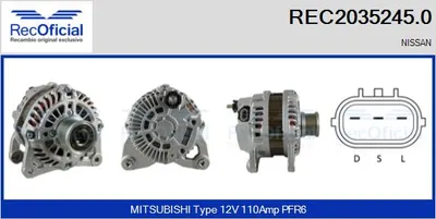 Alternador Nissan QASHQAI I · Nissan X-TRAIL II
