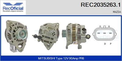 Alternador Mazda 2 · Mazda 3 · Mazda 3 Saloon