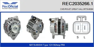 Alternador Mitsubishi L200 · Mitsubishi L400 Bus