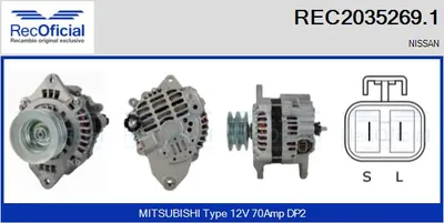 Alternador Nissan PATROL GR IV