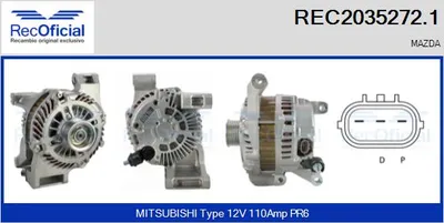 Alternador Mazda 3 · Mazda 3 Saloon