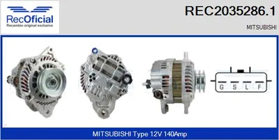 Alternador Mitsubishi PAJERO IV