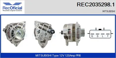 Alternador Mitsubishi L200 / TRITON