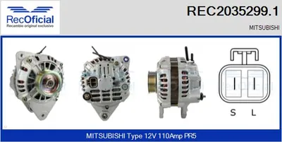 Alternador Mitsubishi SIGMA · Mitsubishi SIGMA Station Wagon