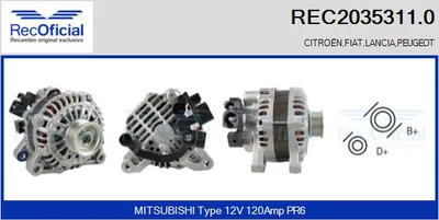 Alternador Peugeot 806 · Citroën XANTIA · Peugeot 306 Hatchback
