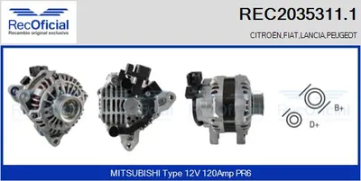 Alternador Peugeot 806 · Citroën XANTIA · Peugeot 306 Hatchback