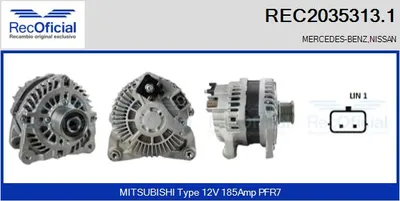 Alternador Mercedes-Benz VITO Van