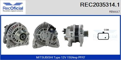 Alternador Renault MEGANE II · Renault SCÉNIC II · Renault MEGANE II Coupé-Cabriolet