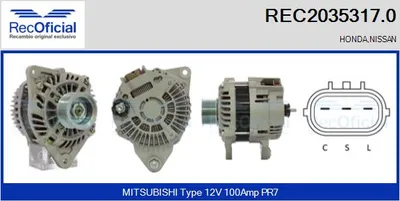Alternador Honda JAZZ III · Honda CIVIC IX