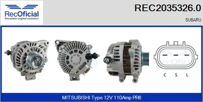Alternador Subaru FORESTER