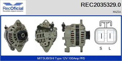Alternador Mazda RX-7 III