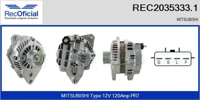 Alternador Mitsubishi PAJERO IV