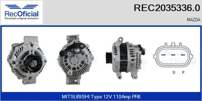 Alternador Mazda MPV II