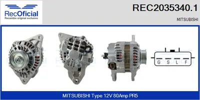 Alternador Mitsubishi LANCER VII · Mitsubishi LANCER VII Estate