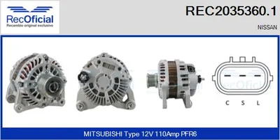 Alternador Nissan JUKE