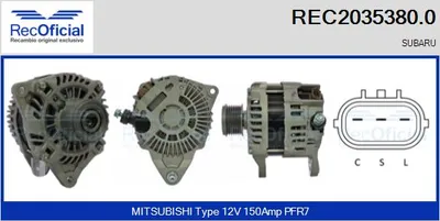 Alternador Subaru OUTBACK · Subaru LEGACY IV · Subaru LEGACY IV Estate
