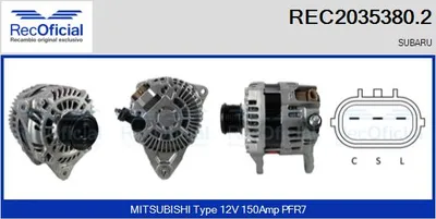 Alternador Subaru OUTBACK · Subaru LEGACY IV · Subaru LEGACY IV Estate