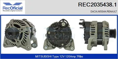 Alternador Dacia DUSTER · Nissan MICRA V