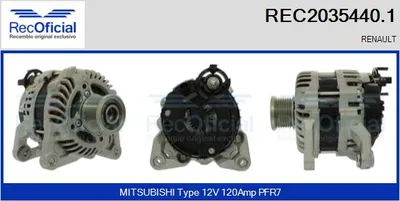 Alternador Renault CAPTUR I · Renault MEGANE IV Hatchback · Renault MEGANE IV Grandtour