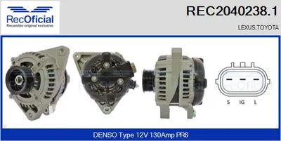 Alternador Toyota CAMRY · Lexus RX · Toyota CAMRY Saloon