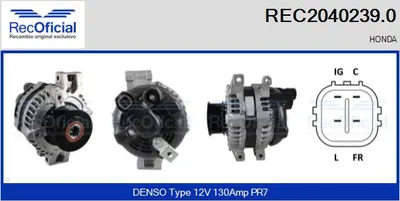 Alternador Honda ACCORD VI · Honda CR-V II · Honda ACCORD VII