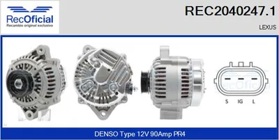 Alternador Lexus IS I · Lexus GS · Lexus IS SportCross