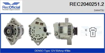 Alternador Daihatsu TERIOS · Daihatsu COPEN