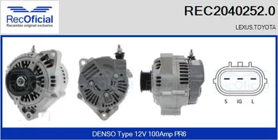 Alternador Toyota CAMRY · Lexus GS · Toyota CAMRY Saloon