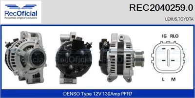 Alternador Lexus IS II · Toyota RAV 4 III · Toyota AVENSIS Saloon