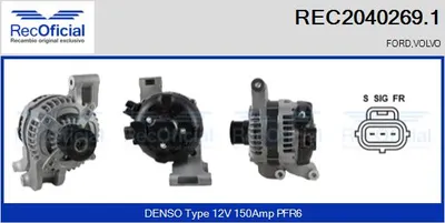 Alternador Ford FOCUS C-MAX · Volvo S40 II · Volvo V50