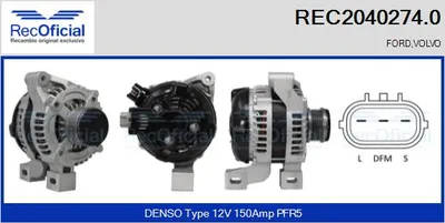 Alternador Volvo S40 II · Volvo V50 · Ford FOCUS II