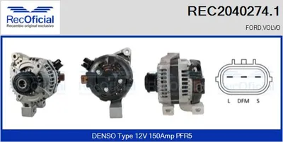 Alternador Volvo S40 II · Volvo V50 · Ford FOCUS II