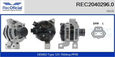 Alternador Volvo S40 II · Volvo V50